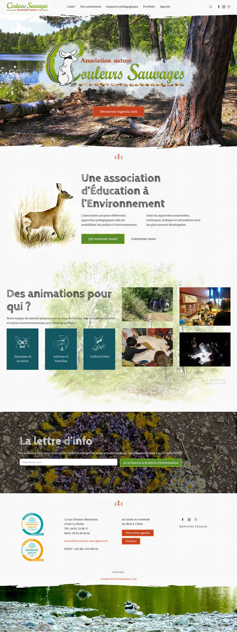portfolio z-red : client Couleurs Sauvages