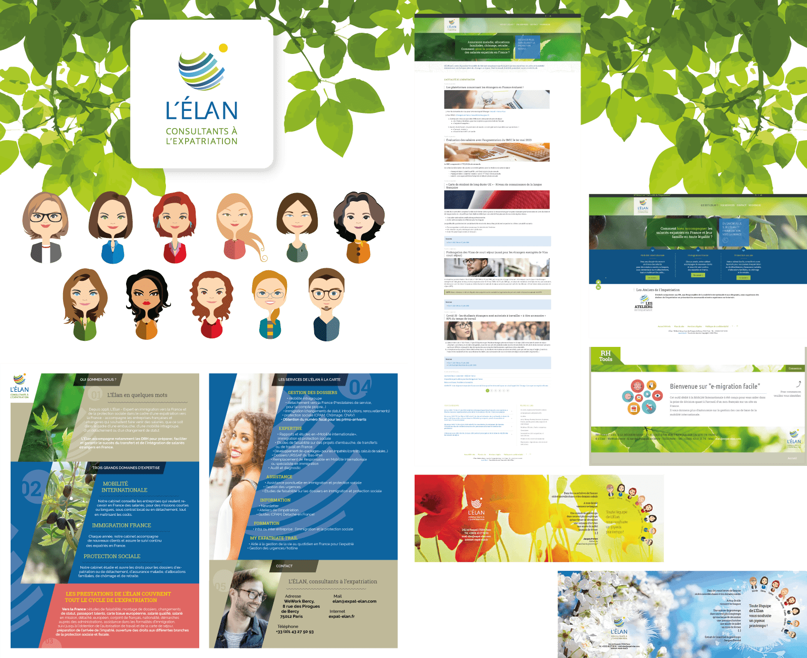 portfolio z-red : client L'Élan «Consultants à l'expatriation»